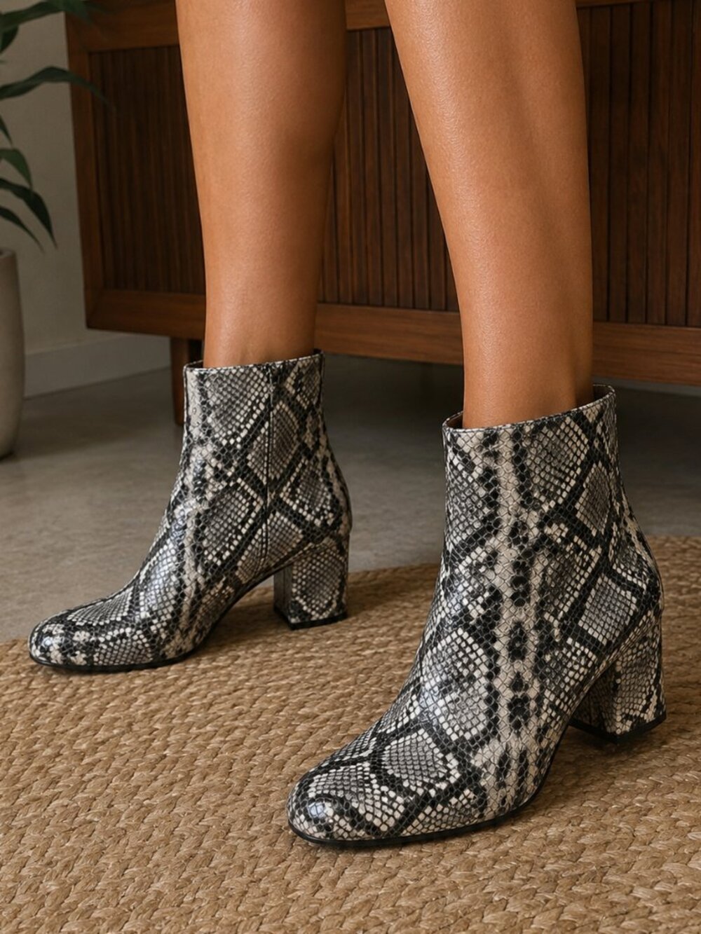 Billabong Women's Faux Snakeskin Boots